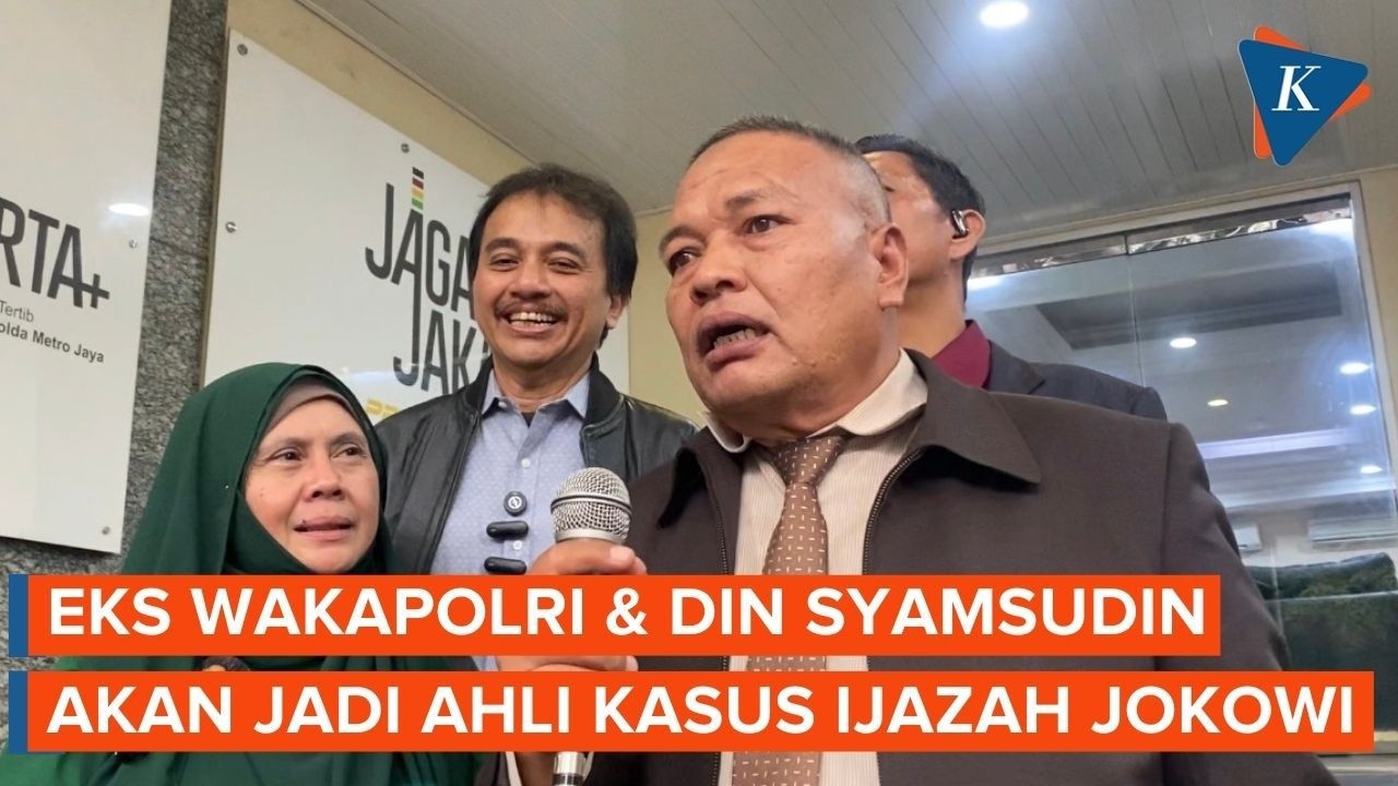Roy Suryo dkk Hadirkan Eks Wakapolri Oegroseno dan Din Syamsudin sebagai Ahli di Kasus Ijazah Jokowi