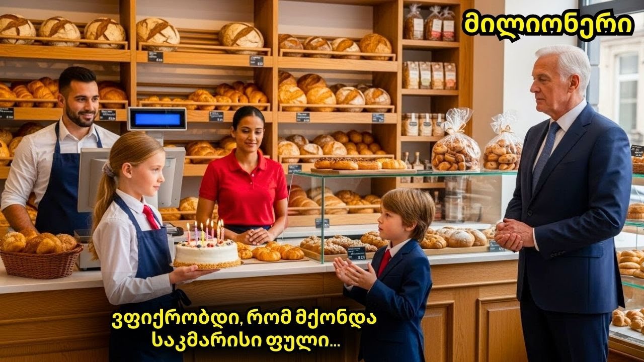 მილიონერმა დაინახა, როგორ დააბრუნა დამლაგებლის ქალიშვილმა ტორტი — მიზეზმა ის ატირა!