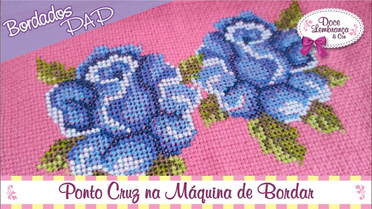 Ponto Cruz na Bordadeira Eletrônica