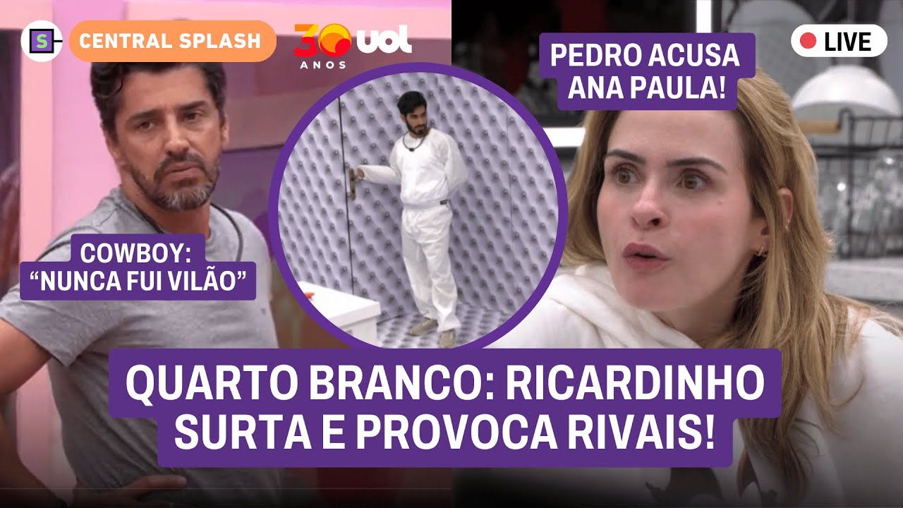 🔴 Quarto Branco AO VIVO: Ricardinho causa; Pedro xAna Paula; Chico Barney revela campe&atilde;o! E+