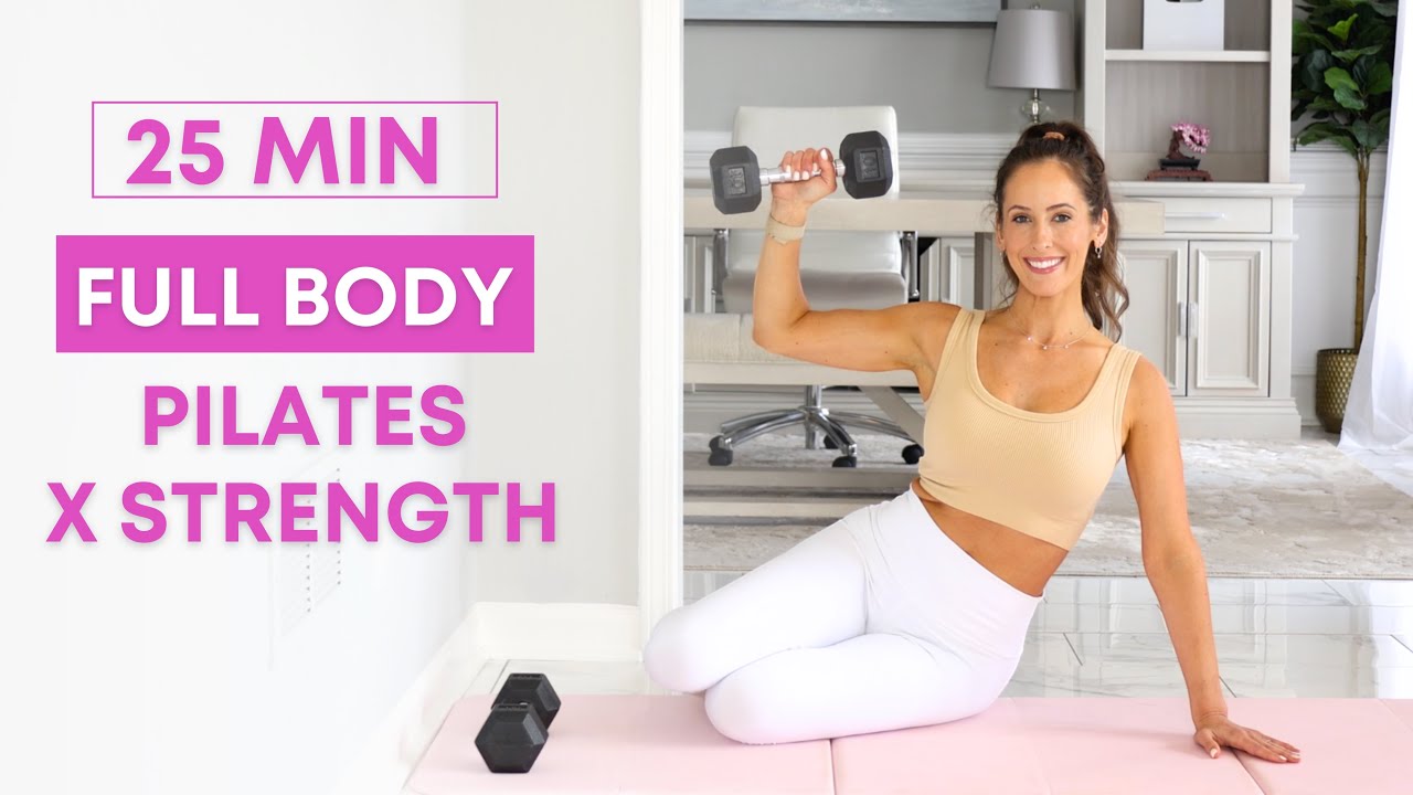 25 min Full Body Strength x Pilates Sculpt Workout for Toning & Strength