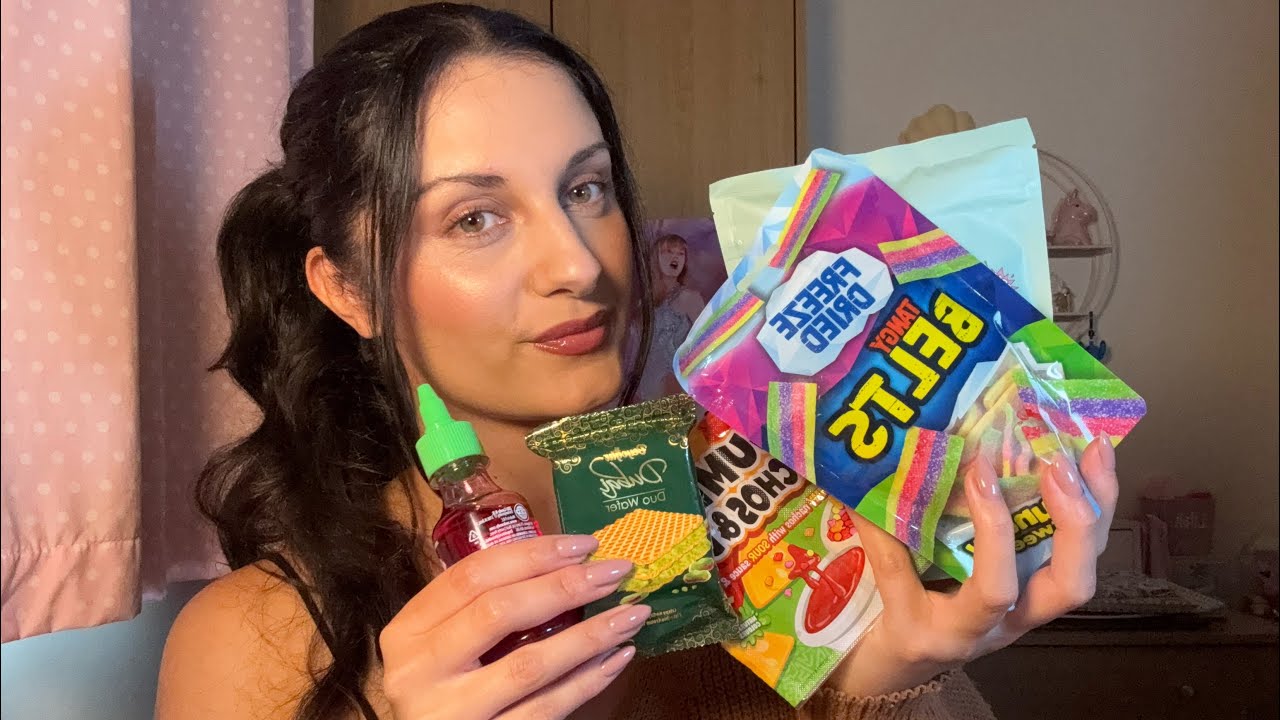 ASMR -TRYING THE WEIRDEST SWEETS WE COULD FIND!😋