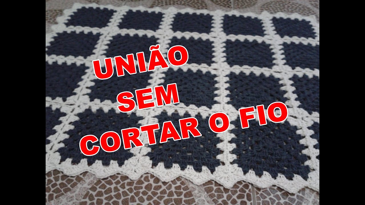 Como fazer a união de motivos (Square) sem cortar o fio