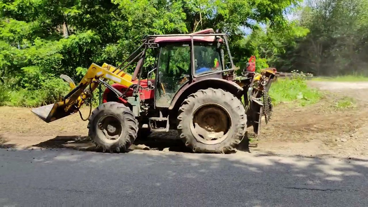 Vyvážení dřeva traktorem ZETOR UKT 7341 Super Turbo, Blansko Češkovice - Obůrka, lesní práce, těžba
