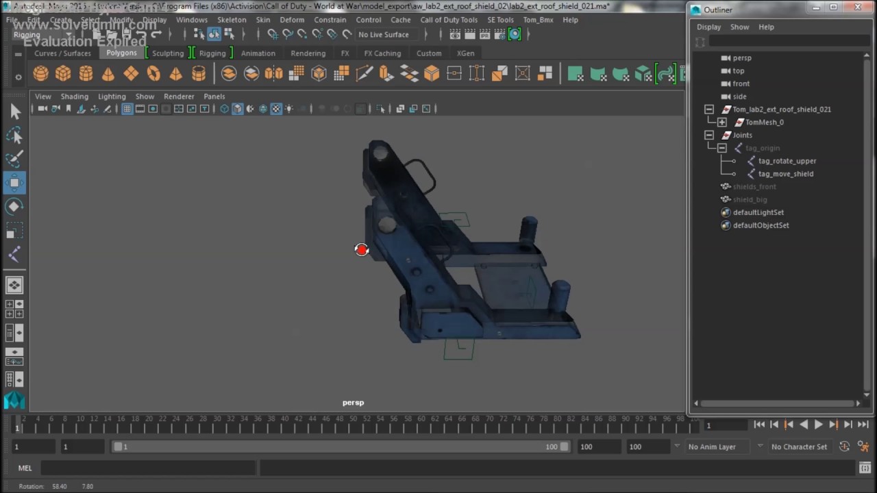 Making Animations for any model in Maya ( for Call of Duty )
