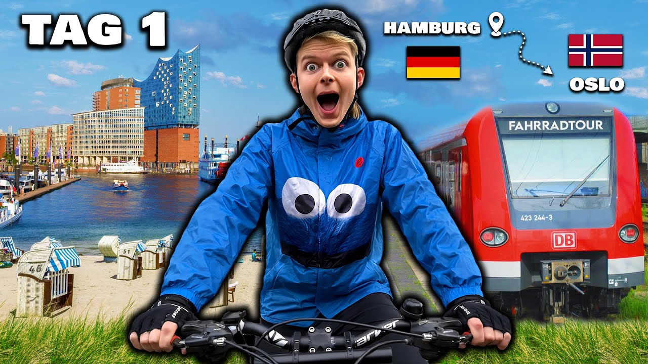 Ich radel nach Norwegen! 🚴‍♂️ | Hamburg - Oslo Radtour | Tag 1