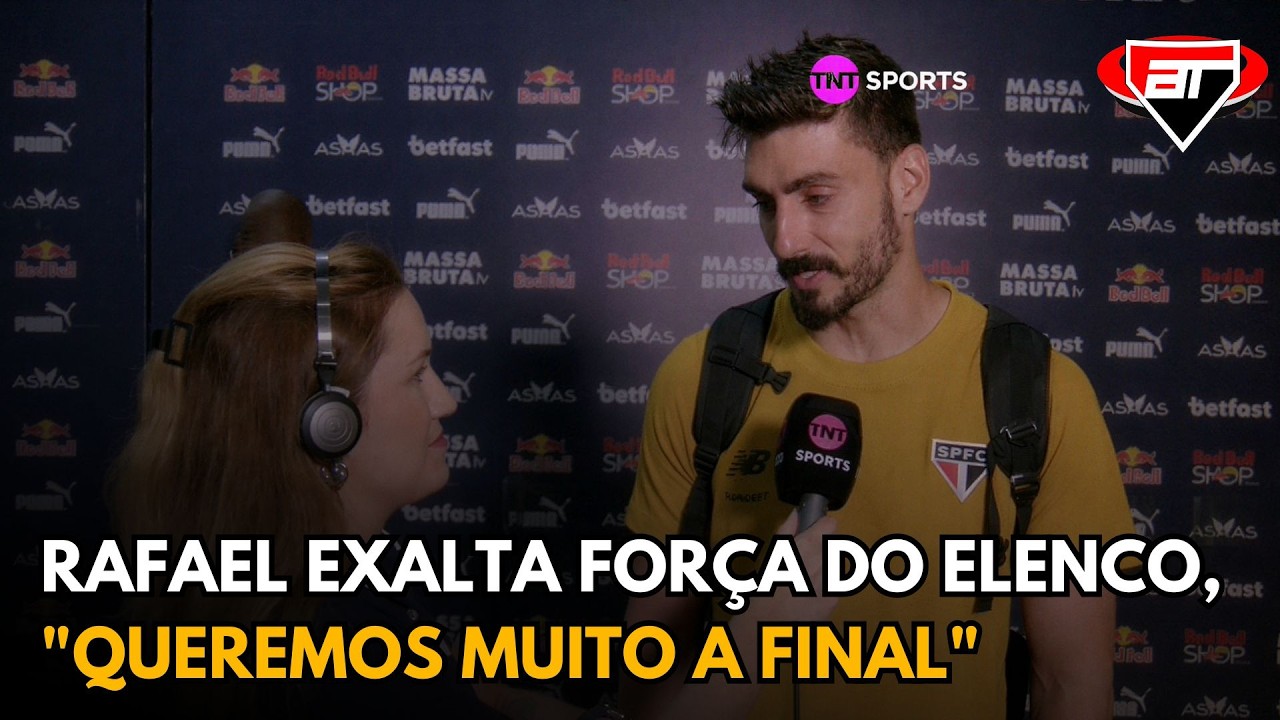 APÓS INÍCIO DIFÍCIL NO PAULISTÃO, RAFAEL EXALTA UNIÃO E FORÇA DO SÃO PAULO