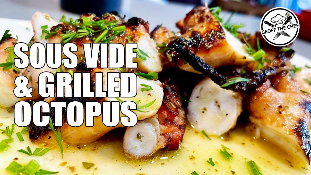 Ep 31: Tender Sous Vide Octopus — Finished Over Coals! The MOST TENDER Octopus Method on YouTube.