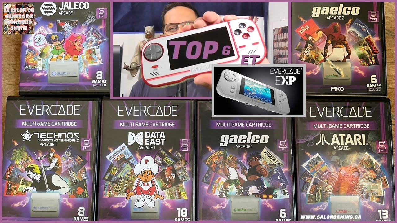 EVERCADE : TOP 6 ARCADE et EXP