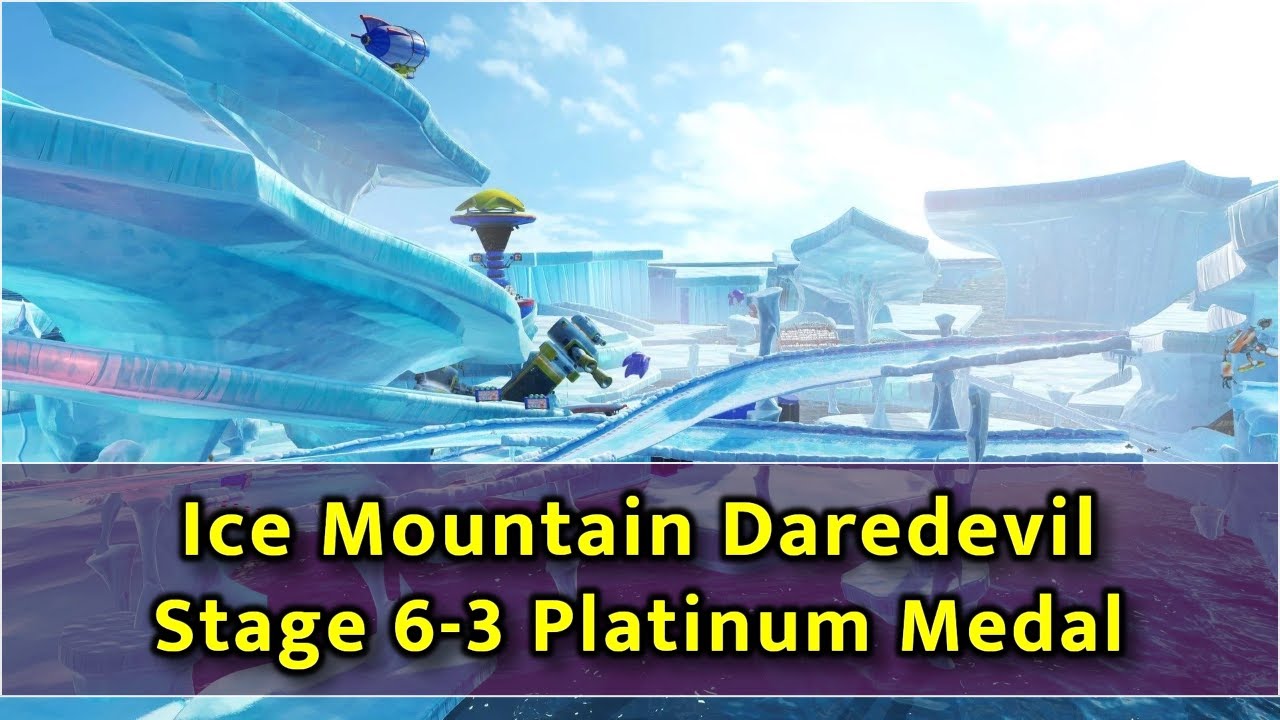Team Sonic Racing - 6-3 Platinum Medal - Ice Mountain Daredevil