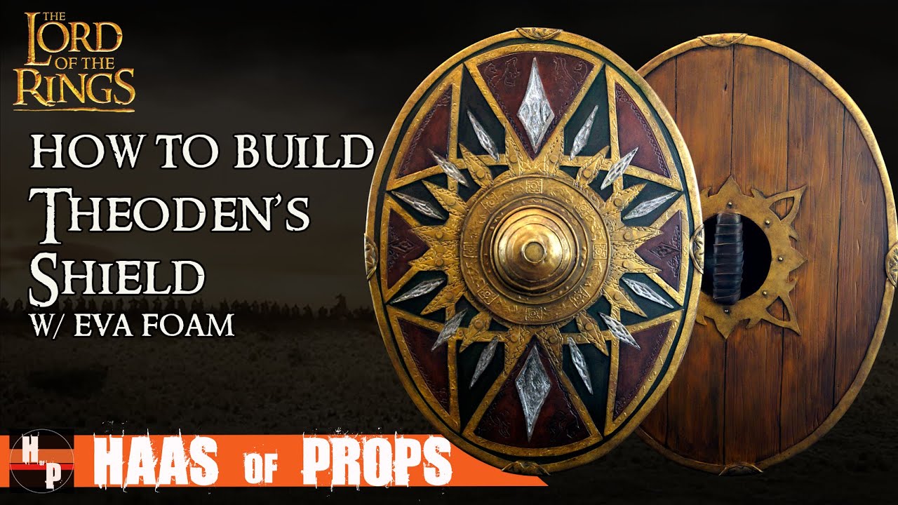 How to Make Theoden's Shield with EVA Foam | LOTR Shield Prop Build | King of Rohan Royal Shield