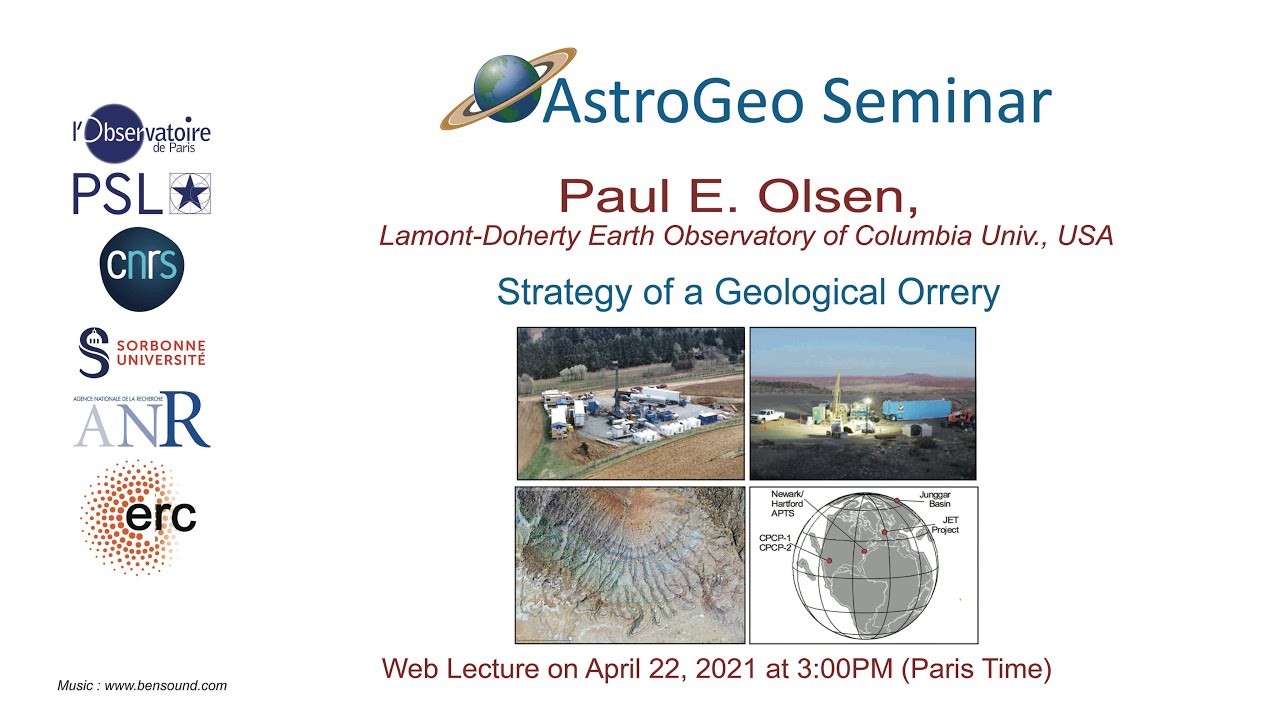 AstroGeo  Seminar  18 April 2021  Paul Olsen