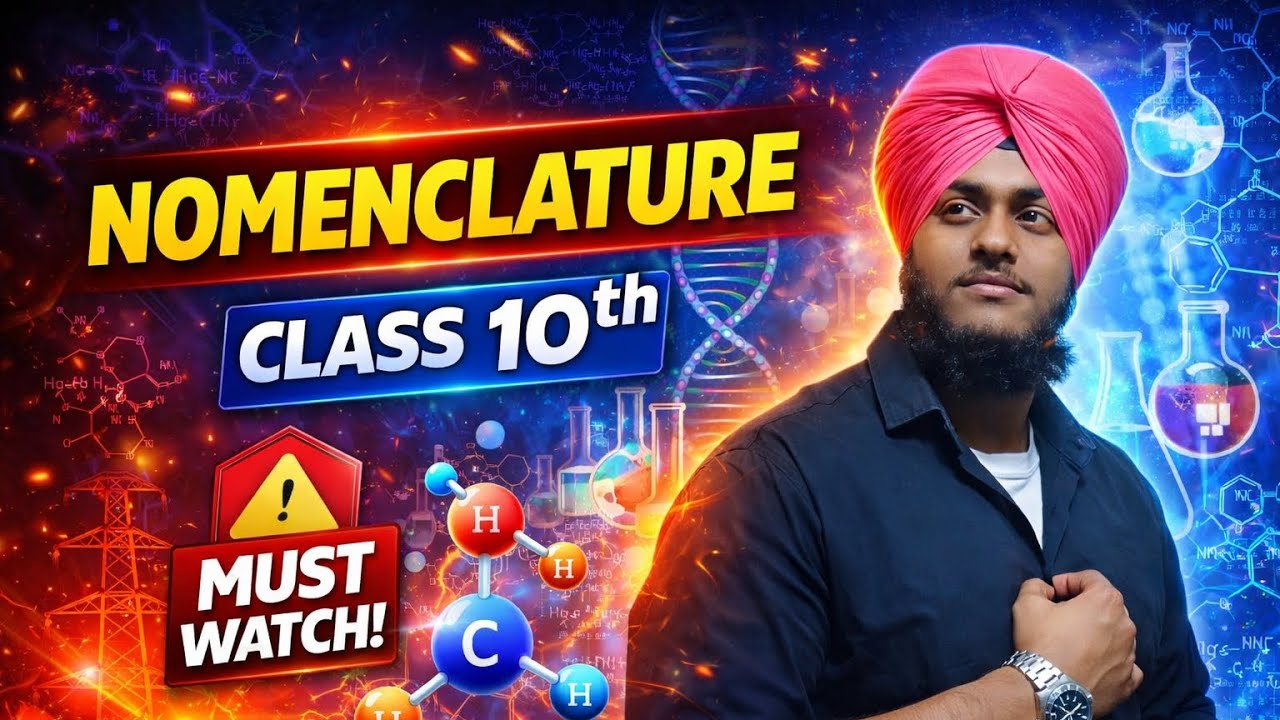 Nomenclature Class 10 🔥 | IUPAC Rules Easy Trick | Carbon & Its Compounds
