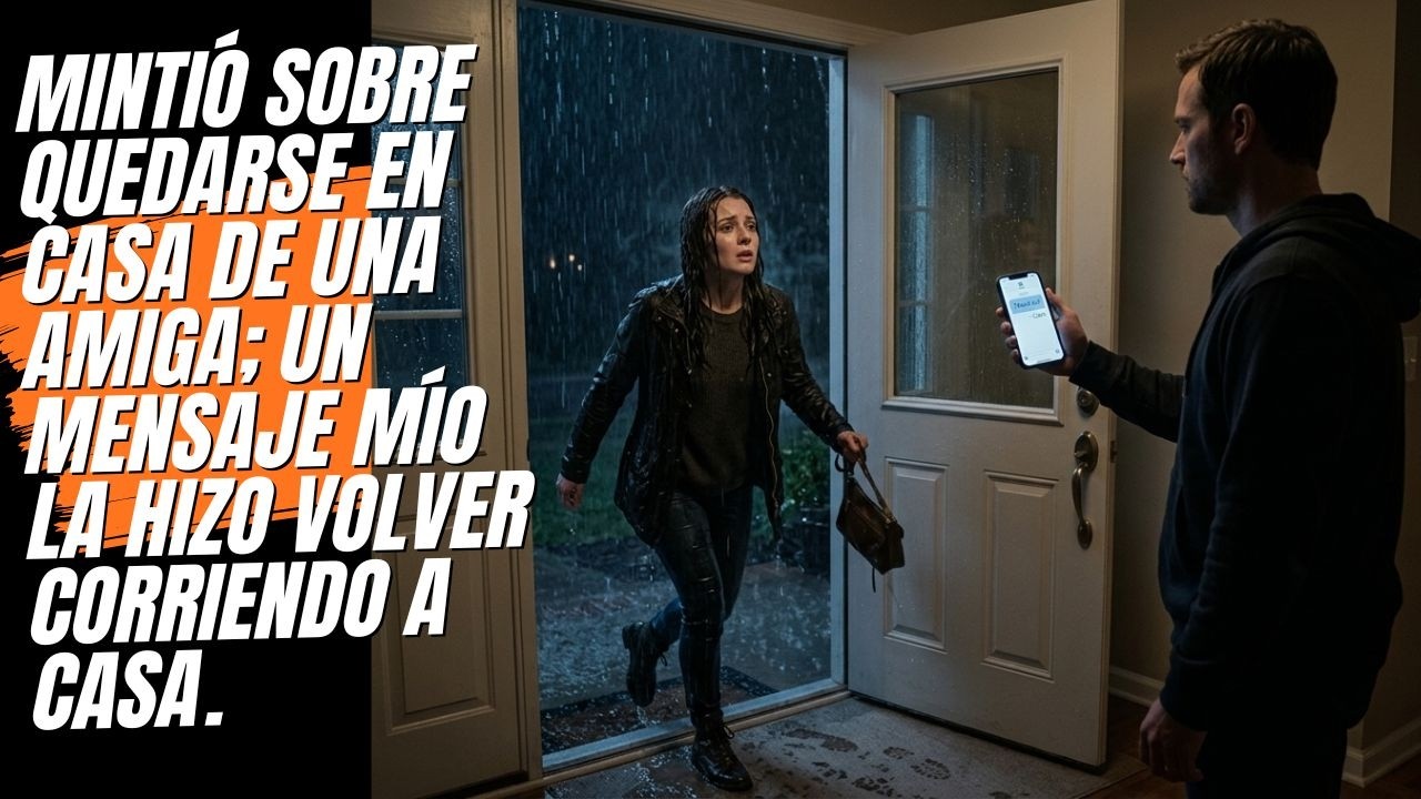 Mintió sobre dónde estaba esa noche; mi único mensaje de texto lo cambió todo.