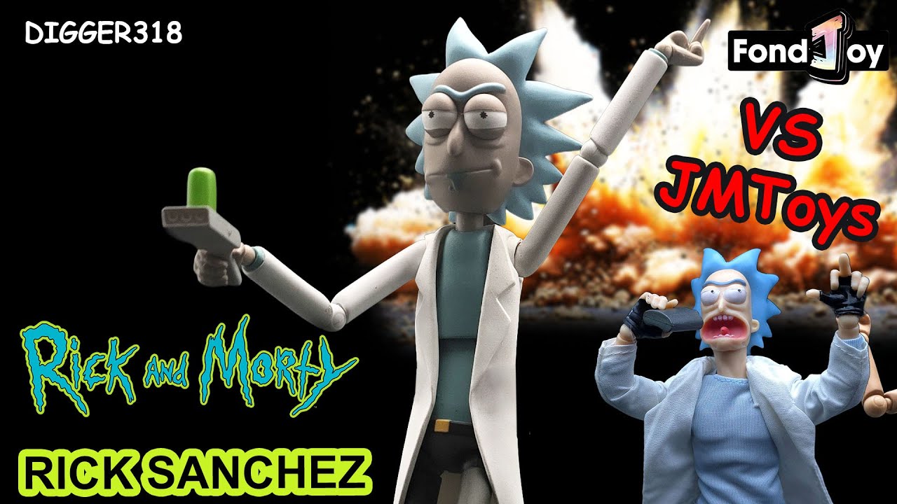 Сравнение и обзор игрушек Рика Санчеса и Морти от FonJoy (JMToys 4K)