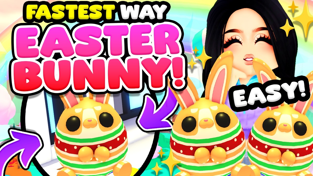 *FASTEST* Way to get EASTER BUNNY (EGG HATCHING TRICKS) in Adopt Me! (roblox)