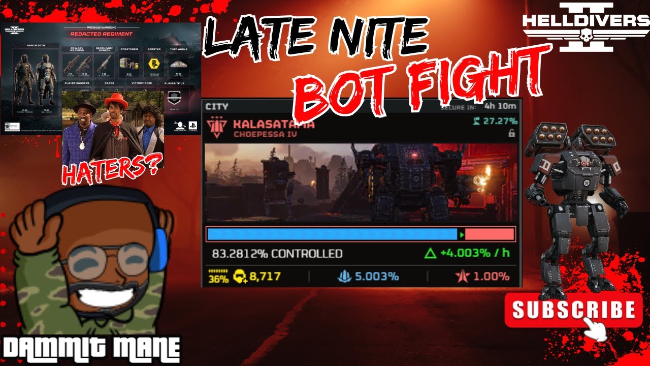 🤖🔫🔴⚡SHOCKINGLY EASY LOADOUT FOR BOTS | REDACTED WARBOND HATE ALREADY?? | Helldivers 2   |