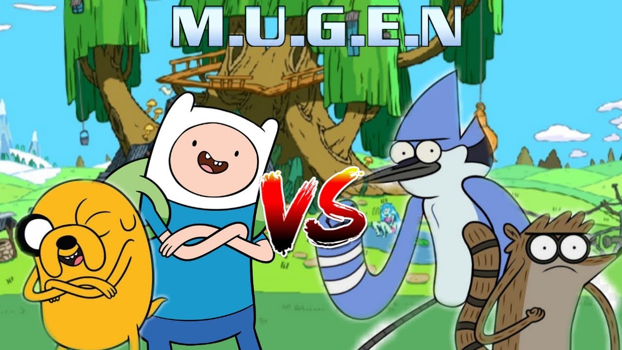 Finn and Jake vs Mordecai and Rigby | M.I.G | Mugen Special Battle