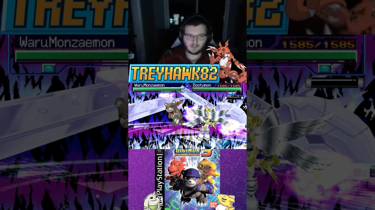 Digimon World 3 Challenge: Patamon Hardcore Solo vs WaruMonzaemon