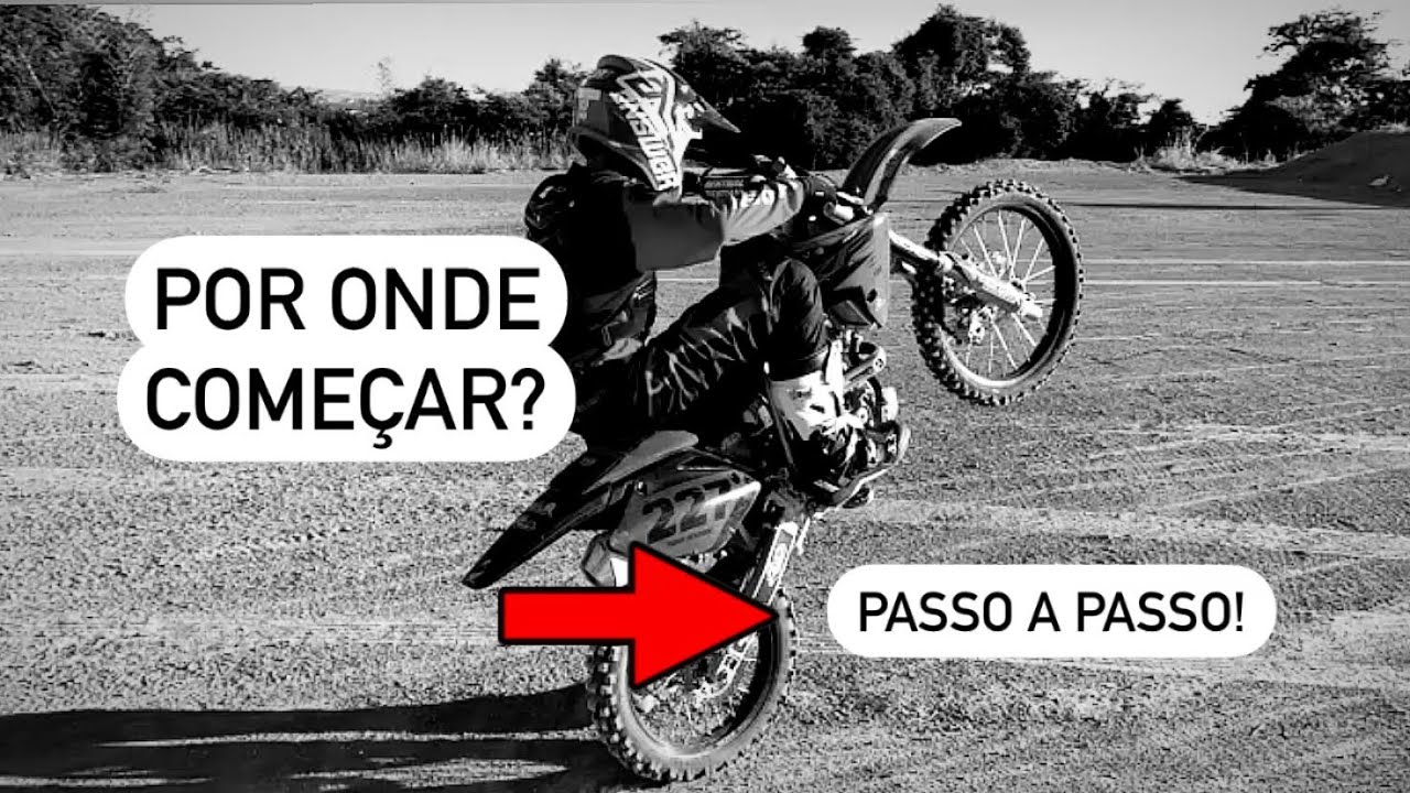APRENDENDO A EMPINAR DE MOTO - Aula 01