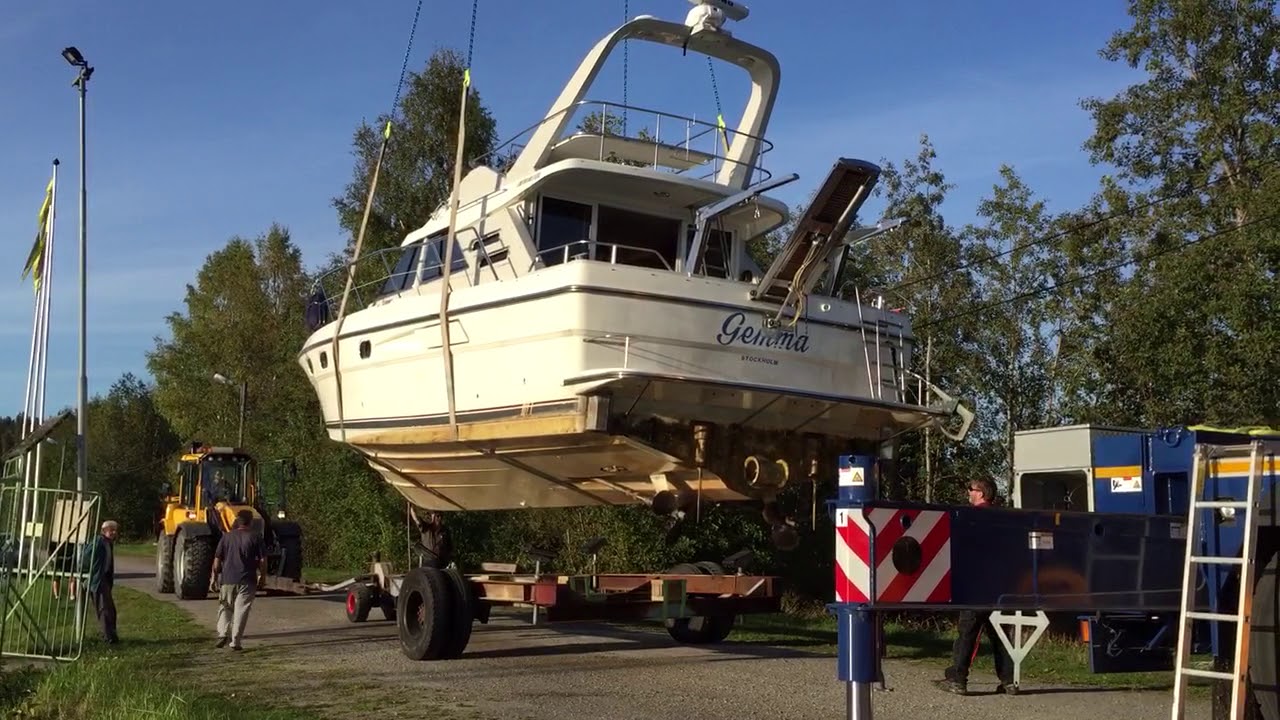 Fairline 43/45 Gemma upptagning före om byggnad sep 2016