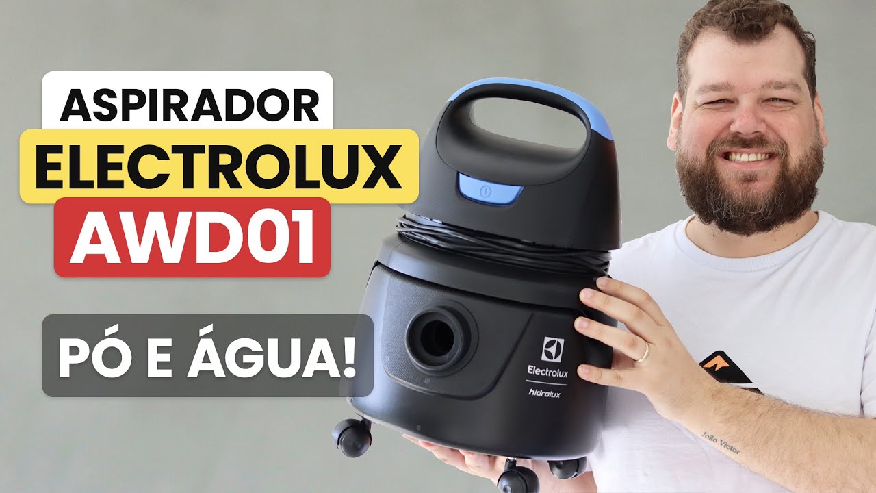 Aspirador Electrolux AWD01 1250W: aspira PÓ E ÁGUA!