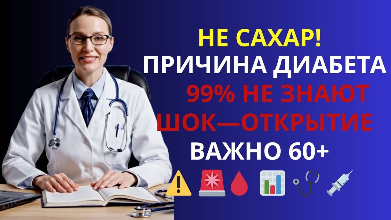 🔥 НЕ САХАР ВИНОВАТ! 7 СКРЫТЫХ ПРИЧИН ДИАБЕТА 2 ТИПА, О КОТОРЫХ МОЛЧАТ