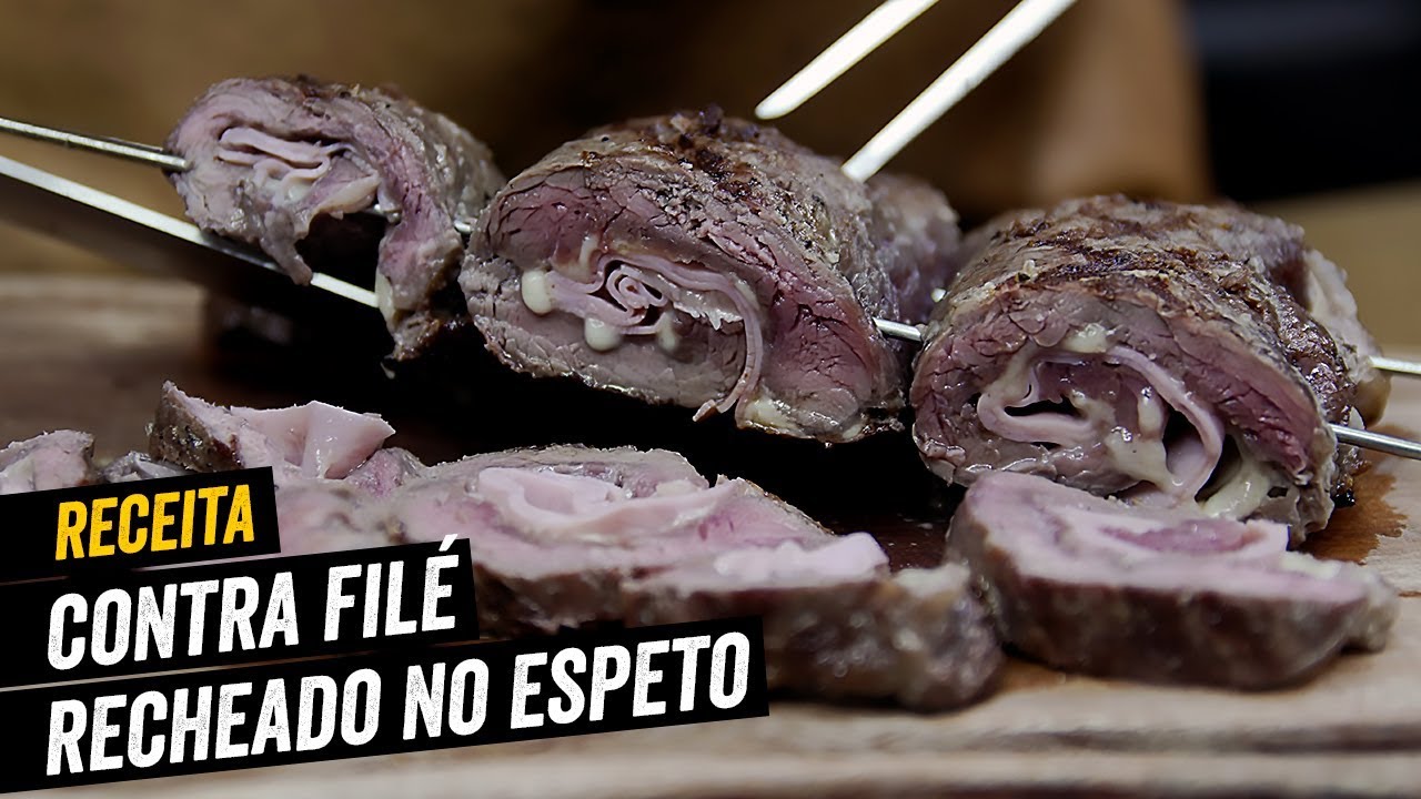 Contra Filet Recheado no Espeto