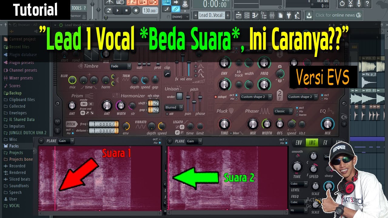 Lead 1 Vocal Beda Suara..!! Begini Caranya?? Untuk Pemula [Versi EVS]