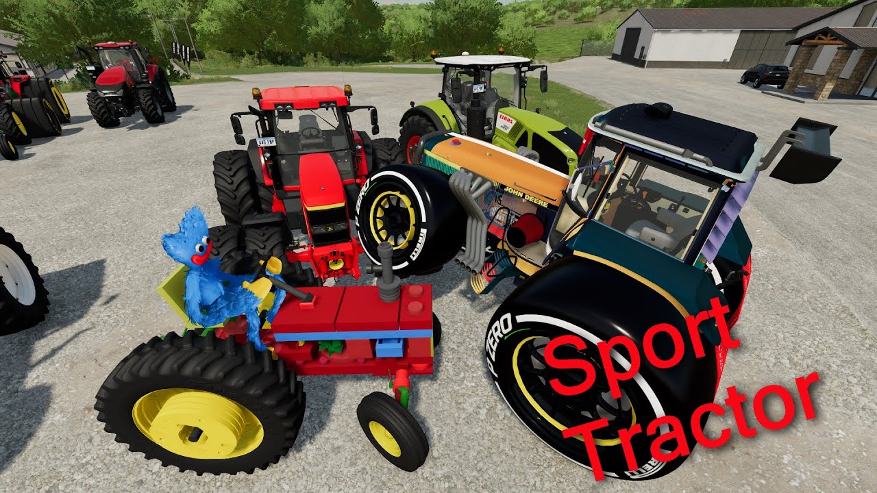 Weird Tractor Obstacle Course and Ball Transport &ndash; New Farming Simulator 22 Objects