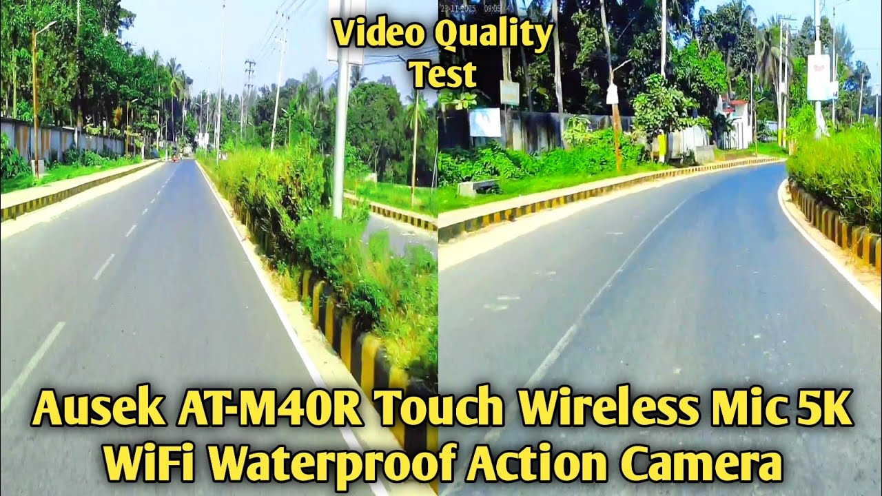 Ausek AT-M40R 5K Action Camera video quality test INTELLIGENT pro