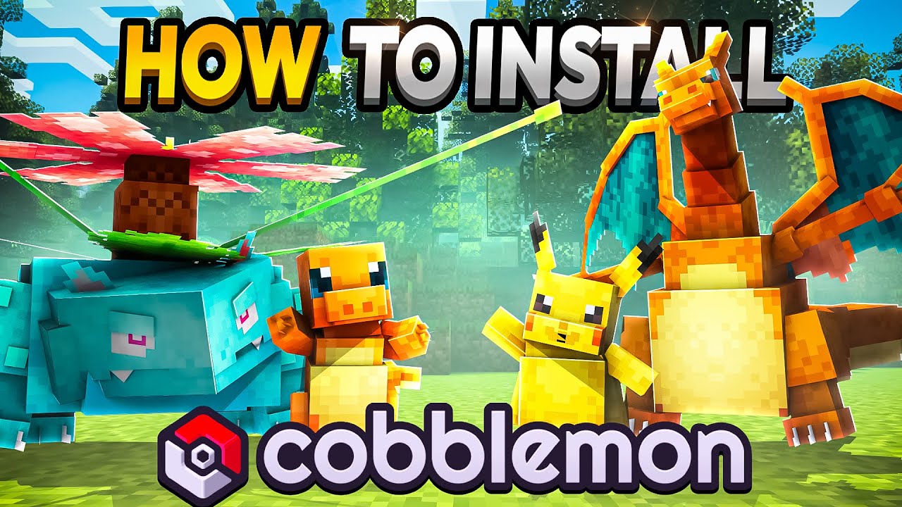 КАК УСТАНОВИТЬ COBBLEMON (мод Cobblemon для Minecraft 1.21.1)