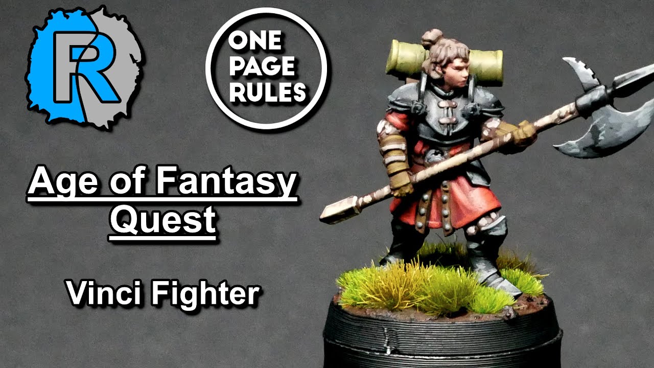 How to Paint a Vinci Fighter | Age of Fantasy: Quest (One Page Rules)