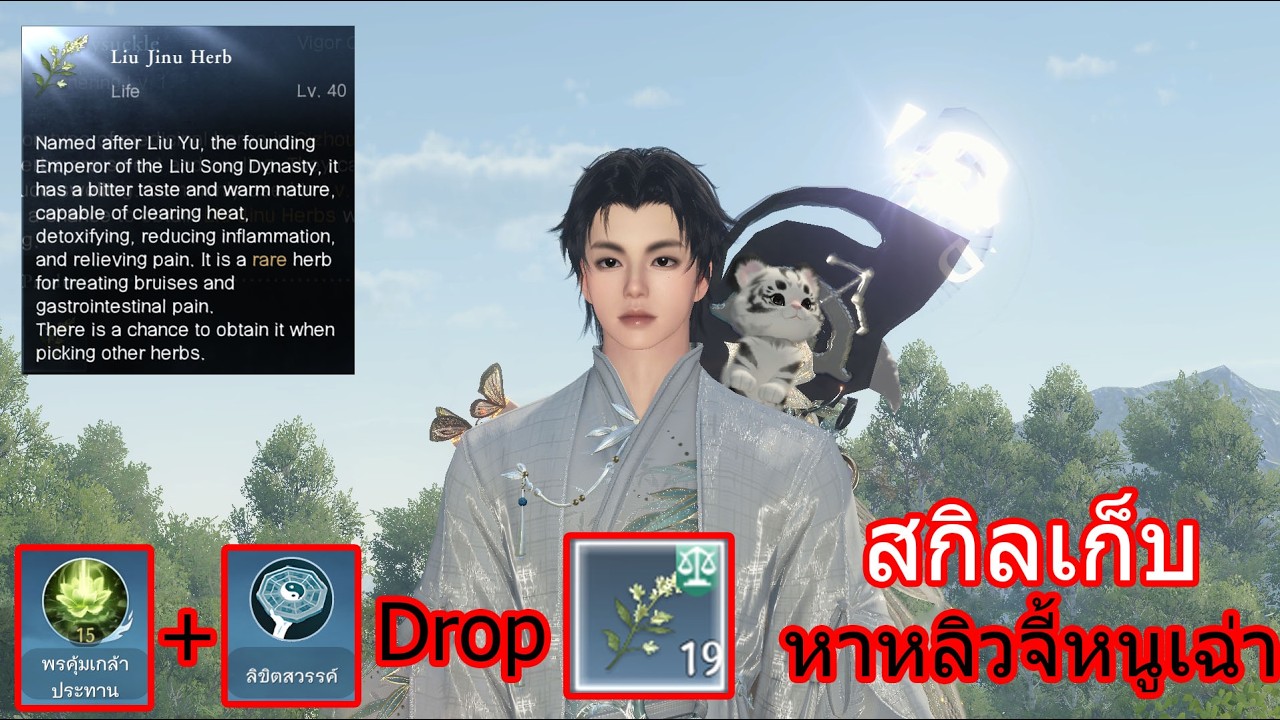 Sword of justice Skill buff drop Lin Jinu Herb
