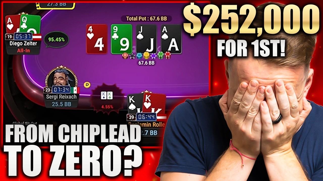 NIGHTMARE $250.000 Final Table: From Chipleader to BUSTING in 9th?