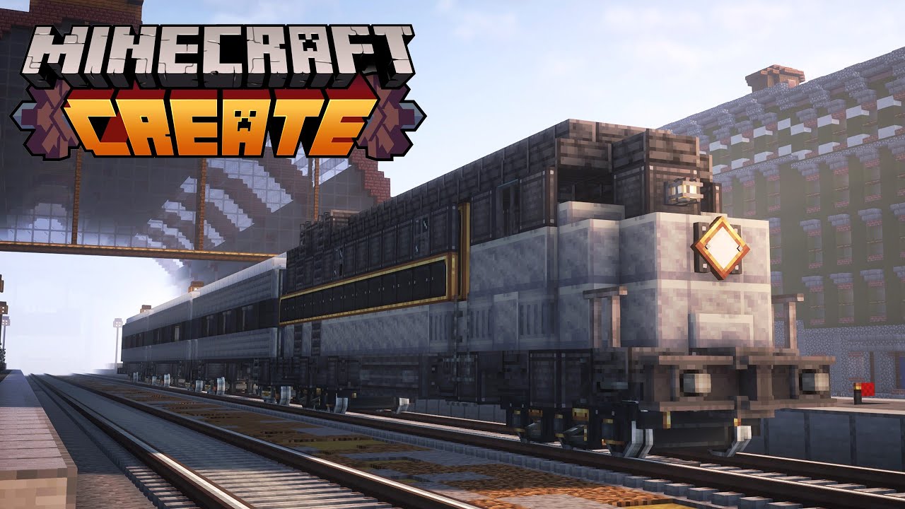 Making a Modern PASSENGER TRAIN with Create Mod! 🚄 | Train Tutorial