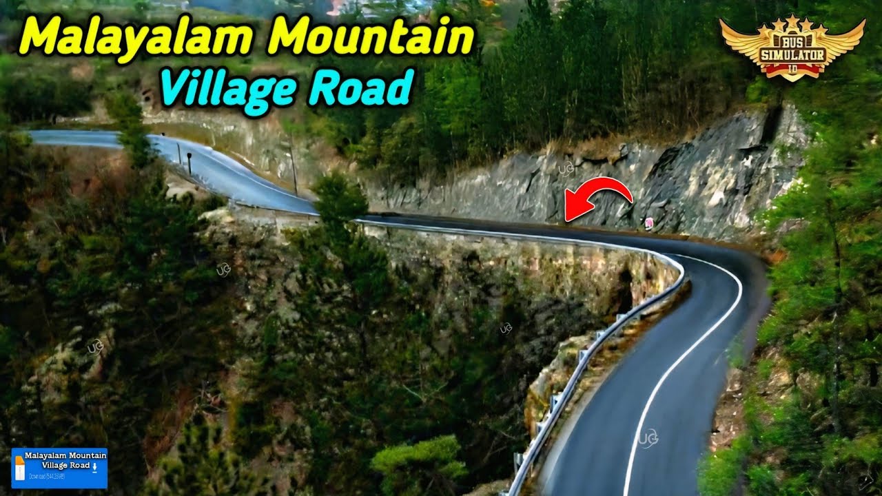 Map Mod Bussid 4.4.1 - New Released Malayalam Mountain Village Road Map Mod For Bus Simulator