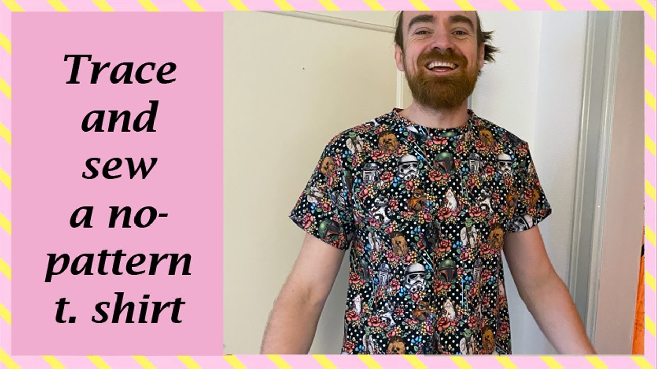Trace and sew a no-pattern t. shirt