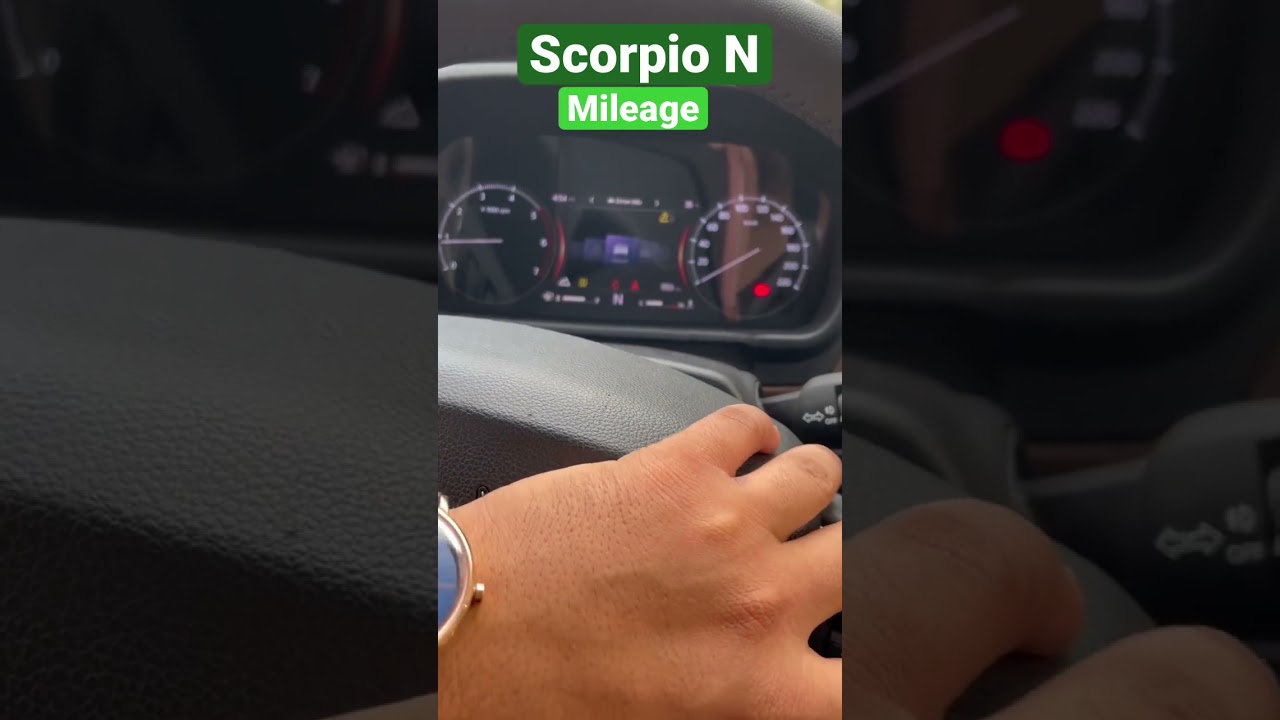 Scorpio N | Mileage | Diesel-Manual | Live | #shorts
