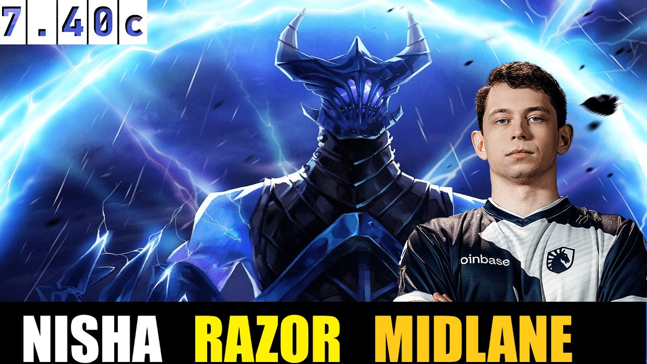 🤯 NISHA [RAZOR] MID 7.40c- DOTA 2 HIGHEST MMR MATCH#dota2   #dota2gameplay