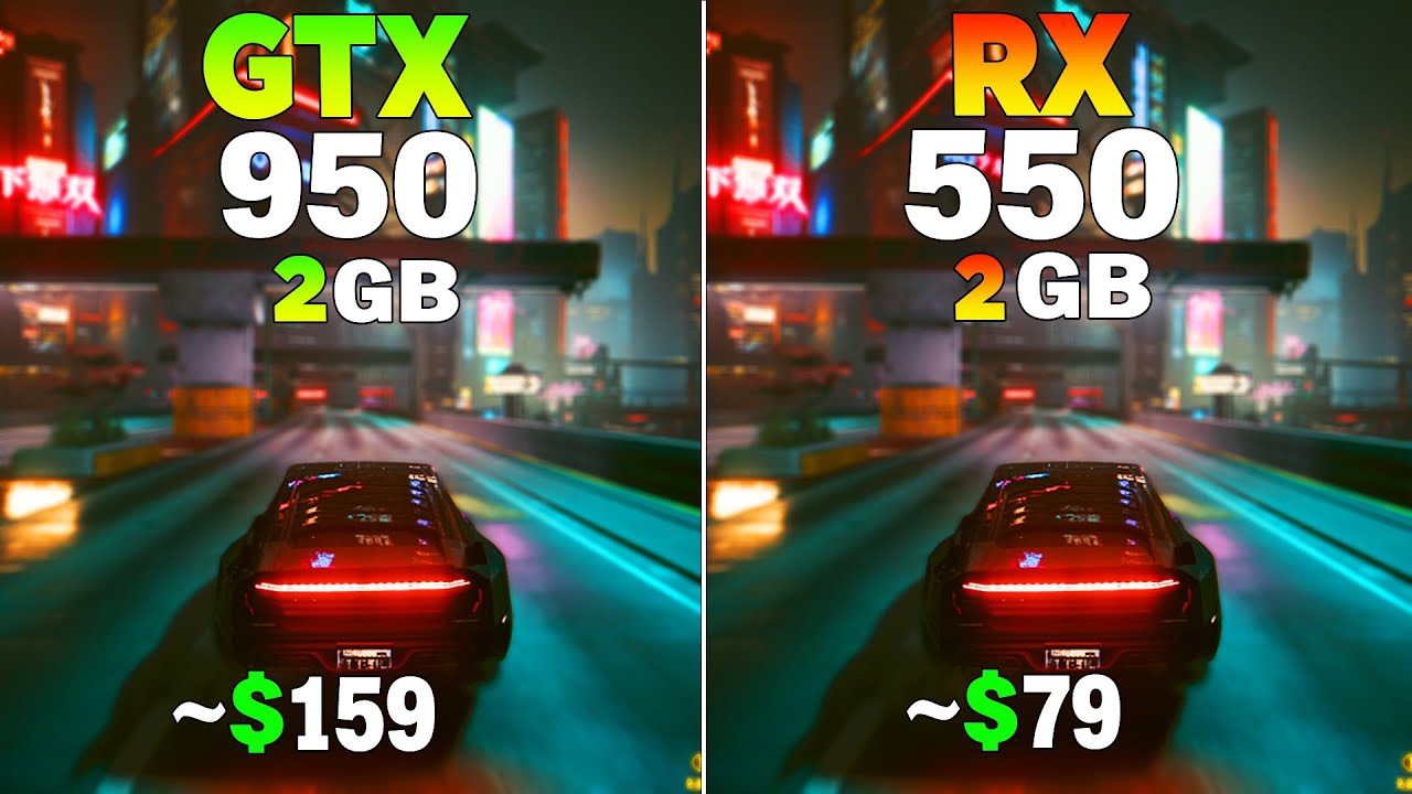 GTX 950 Vs RX 550 - Test in 12 Games