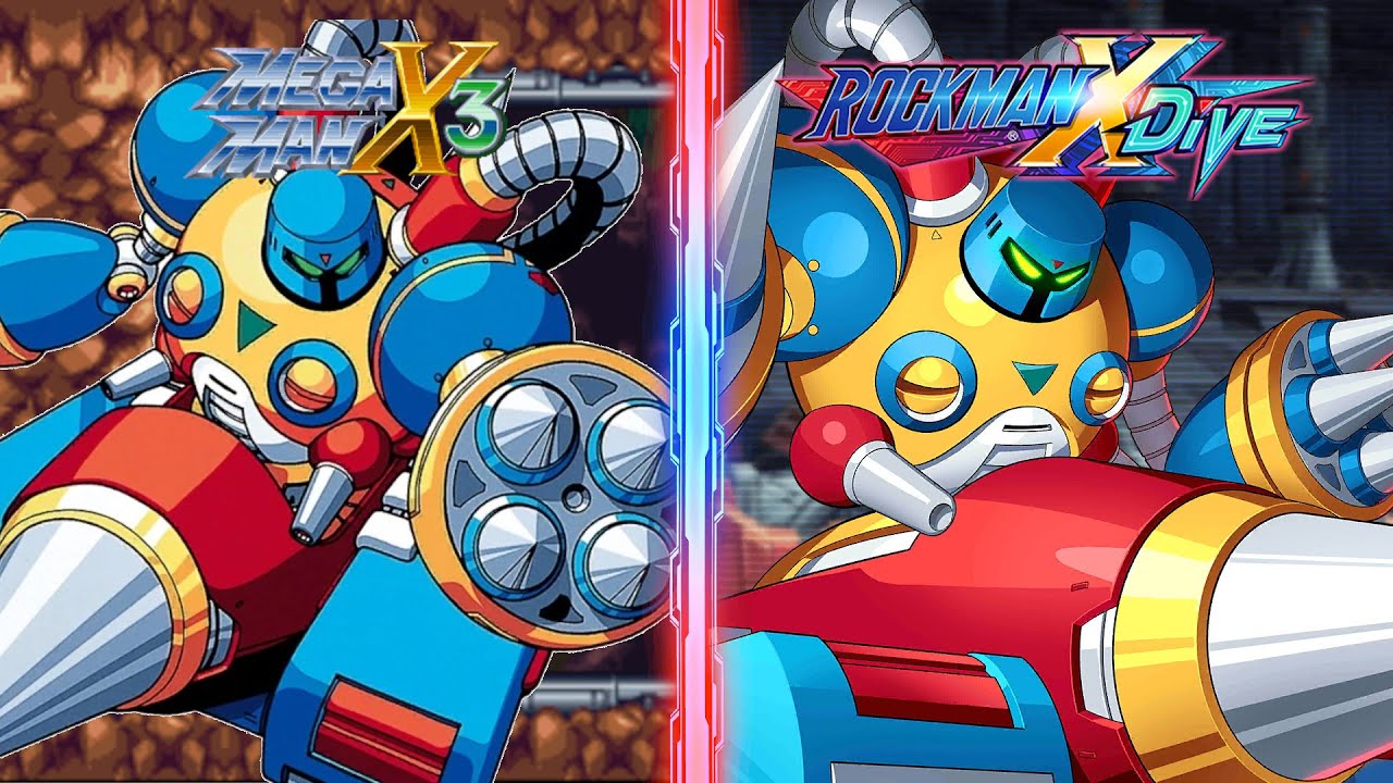 Hell Crusher Boss Comparison - Mega Man X DiVE