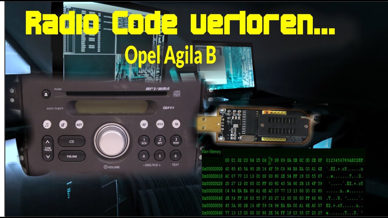 Radiocode verloren - Was kann man tun Agila B