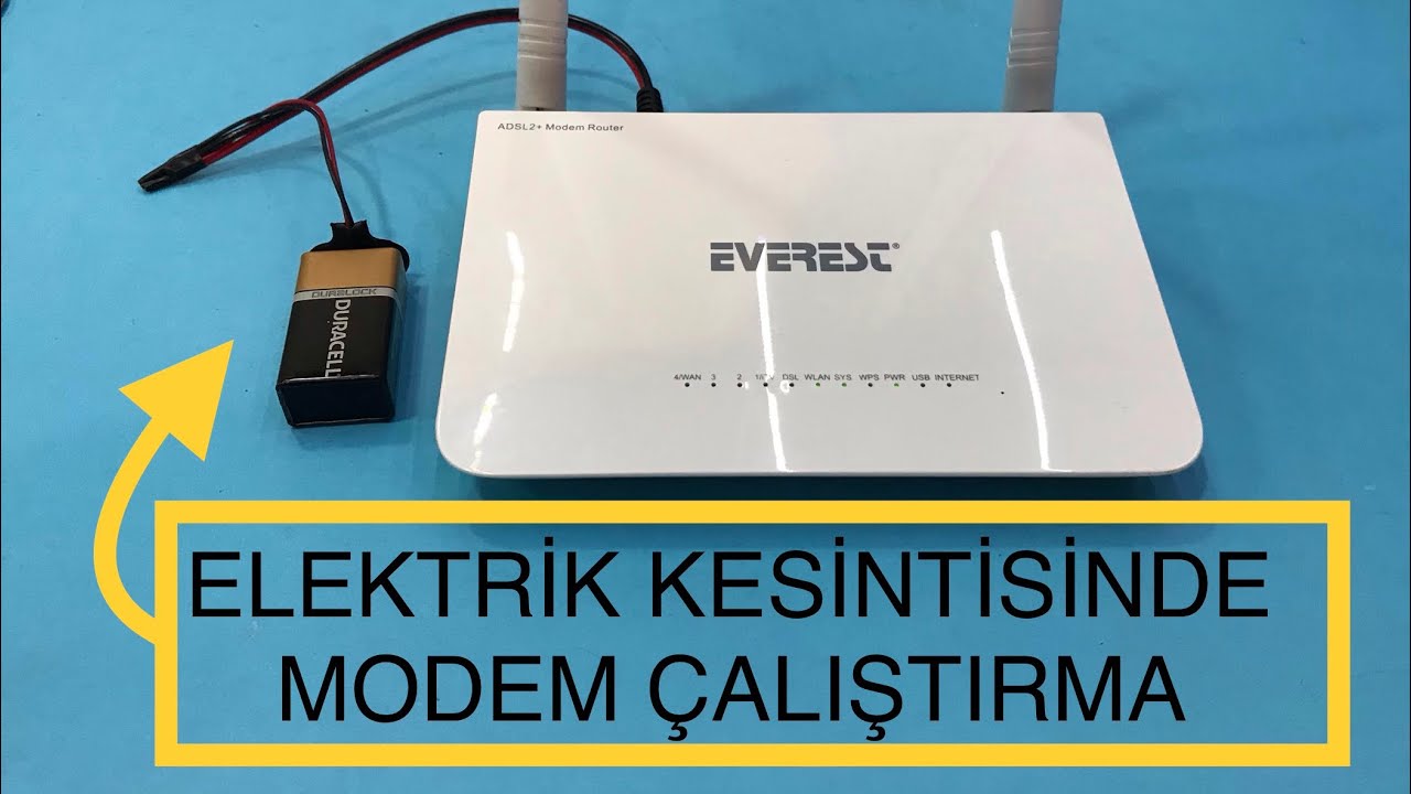 Elektrik Kesintisinde Modem Nasıl Çalıştırılır - Modem Operation in Power Failure