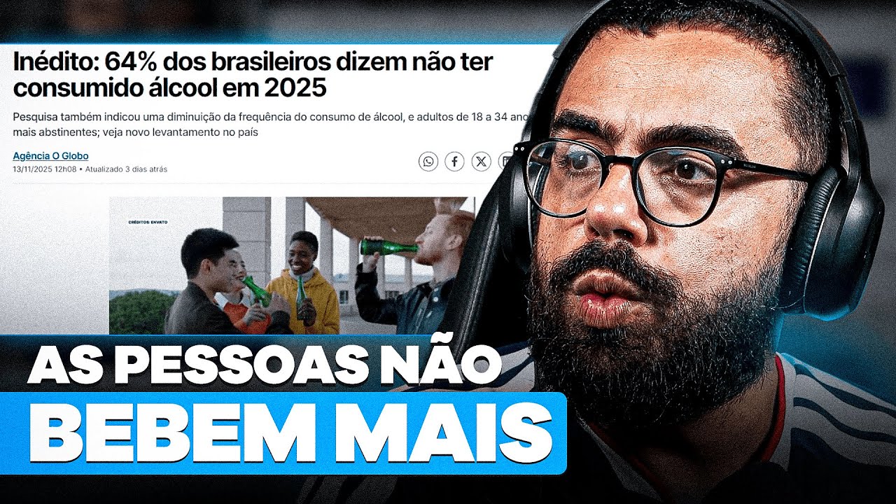 POR QUE o BRASILEIRO está PARANDO DE BEBER? | CORTES do CASTRINHO