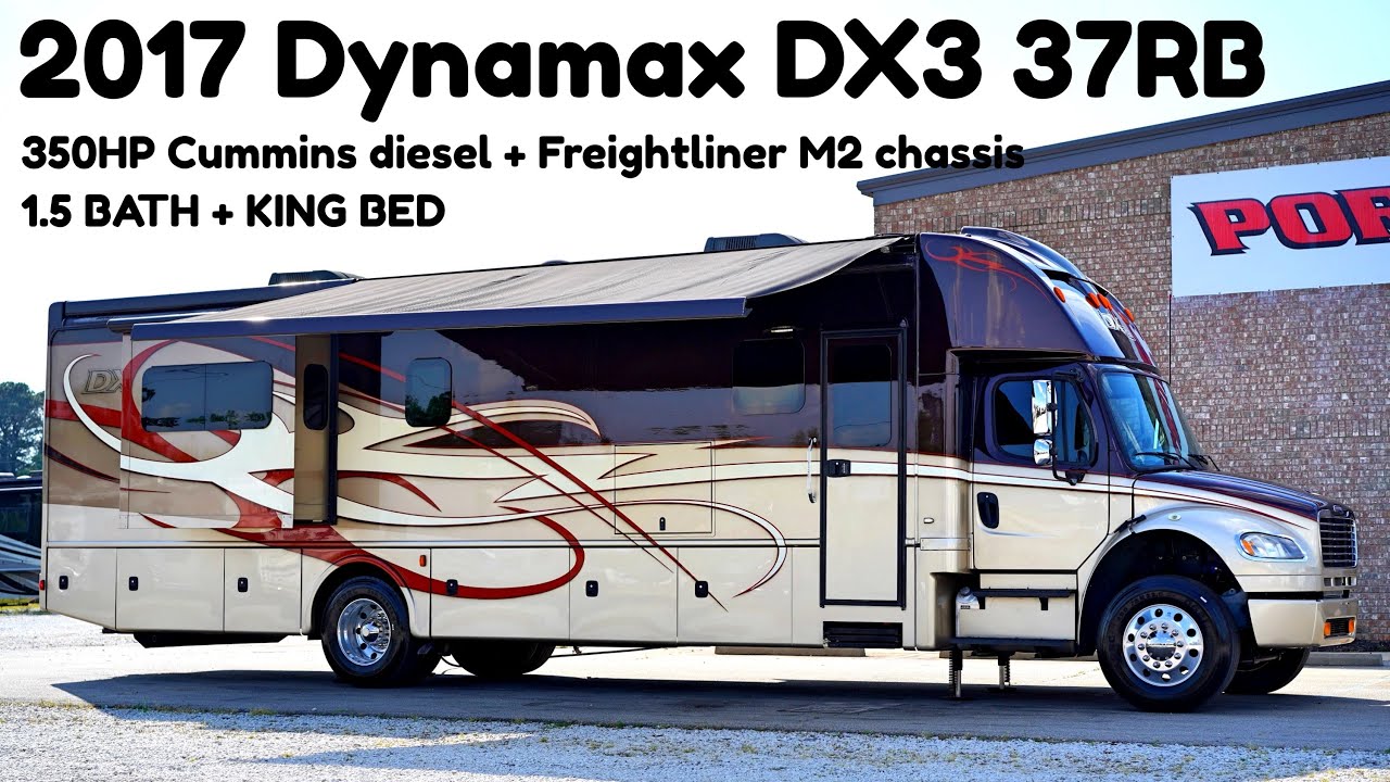 2017 Dynamax DX3 37RB 1.5 BATH Super C 350HP Cummins Diesel Motorhome from Porter’s RV - $204,900