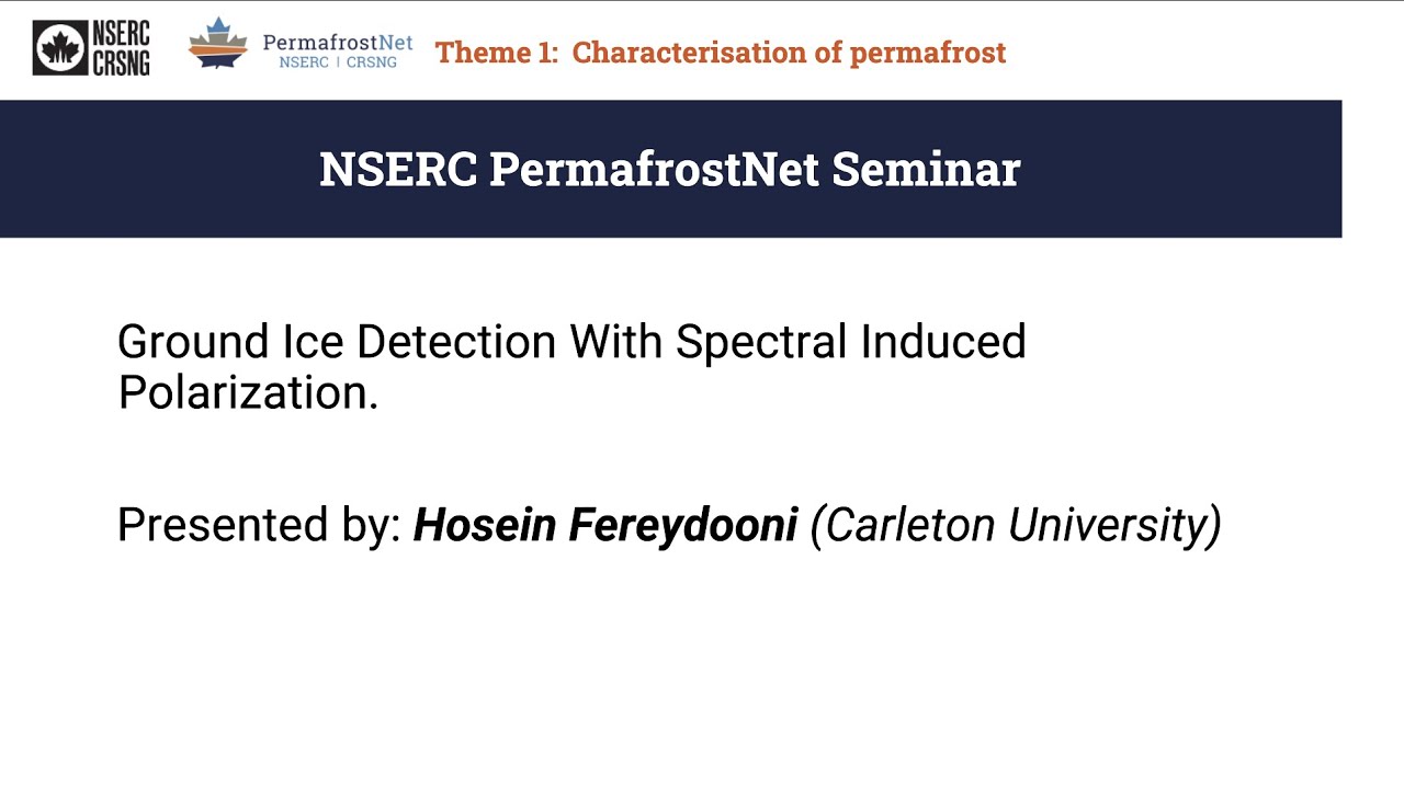 Ground Ice Detection With Spectral Induced Polarization by Hosein Fereydooni