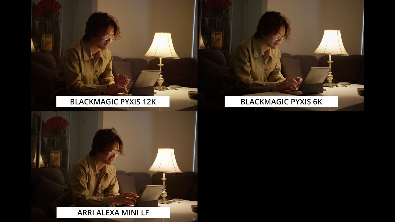 Blackmagic PYXIS 12K, PYXIS 6K & Alexa Mini LF (side by side)