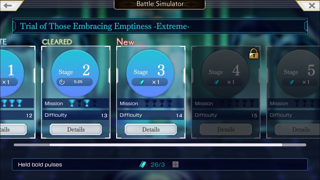 Another Eden 3.5.15 Battle Simulator Trial of Those Embracing Emptiness Extreme EX Stage 2!