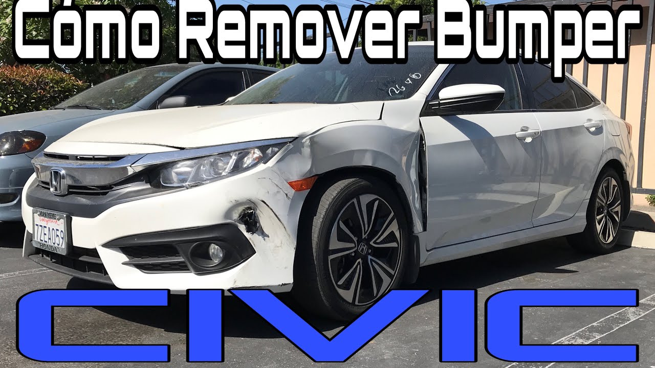 COMO REMOVER BUMPER O DEFENSA DEL FRENTE DE HONDA CIVIC